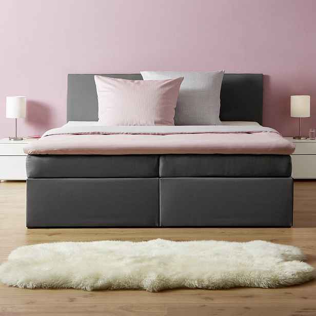 Boxspring Postel Lucy, šedá, 180x200 Cm