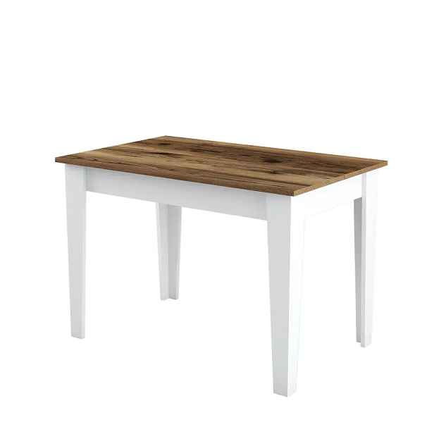Casarredo Jídelní stůl KIEV 511 s úložným prostorem – ořech/bílá