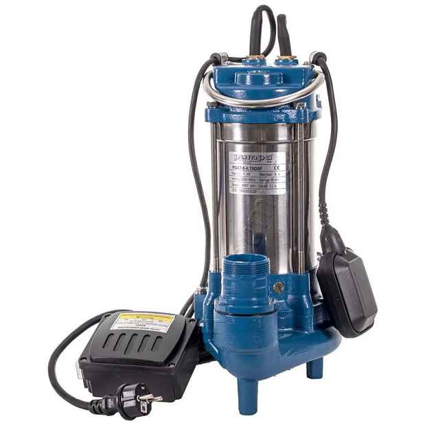 Čerpadlo ponorné kalové s řezacím zařízením Blue Line PQD7-12-1.1QGF kabel 10 m 230 V