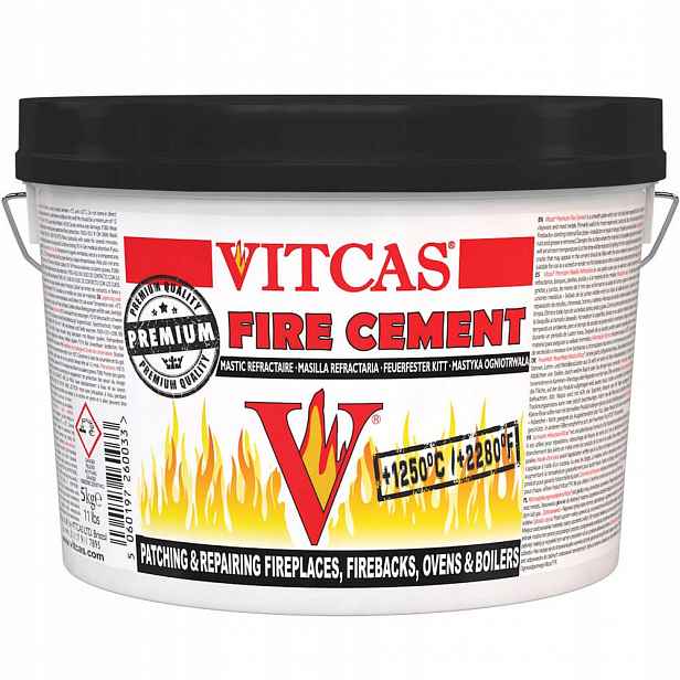 Kit ohnivzdorná tmel Premium Černá 5 kg 1250 °C