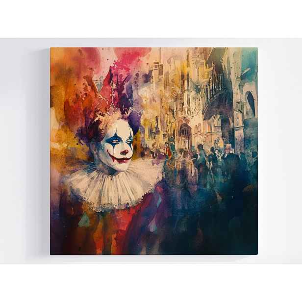 Obraz Na Plátně Canvas Pajac Pierrot Klaun Cyrk Divadelní Show Představení 50x50