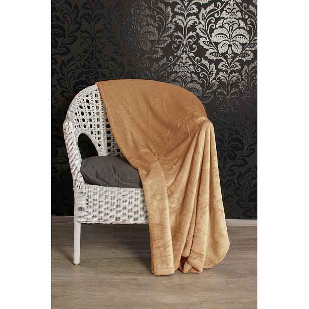 TP Mikroflanelová deka Premium 150x200 - Světle hnědá