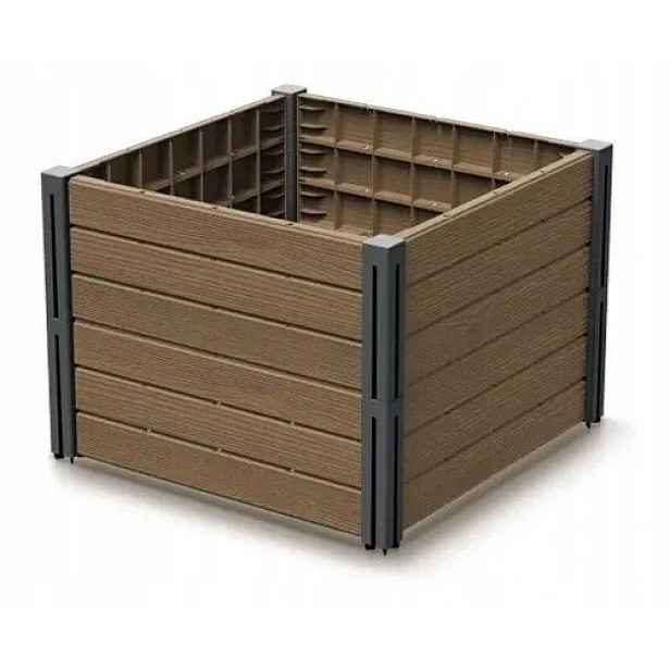 Zahradní záhon Base Plant 61x61x46 cm hnědý Prosperplast IBPS134-4665W