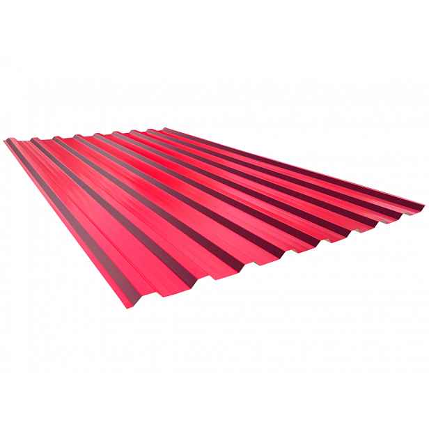 Covernit Trapézový plech T18 2000 x 1150 mm, červená