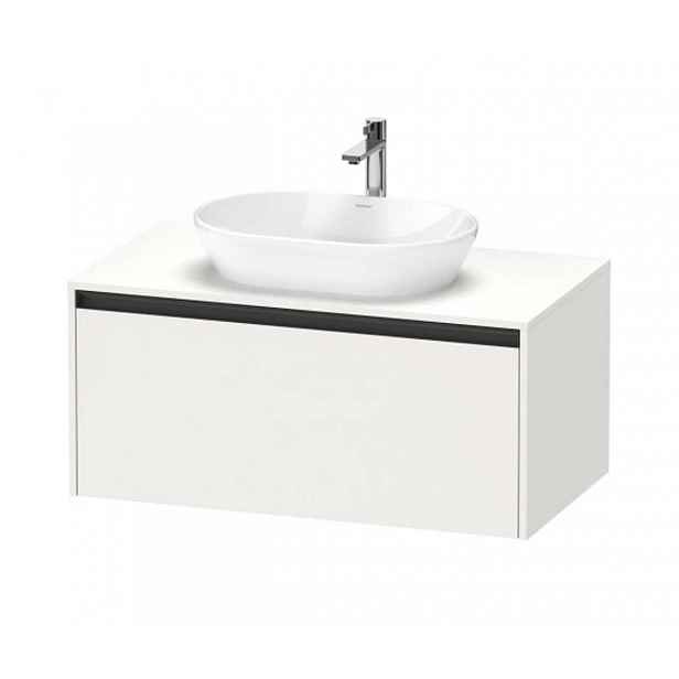 Duravit Ketho.2 - Umyvadlová skříňka s výřezem 46x100x55 cm, 1 zásuvka, matná bílá K24886018180000
