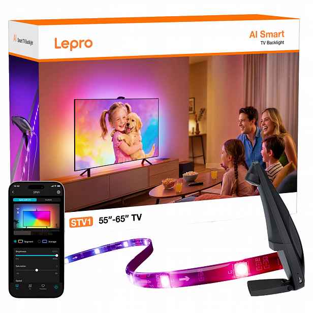 Lepro STV1 Inteligentní Led pásek Tv 3.6 m Podsvícení obrazovky WiFi Rgb