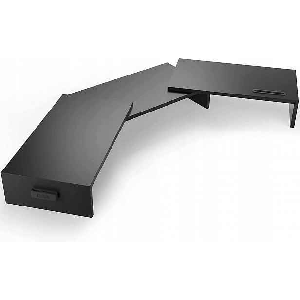 Police Mdf deska Bontec 80 x 23,5 cm černá