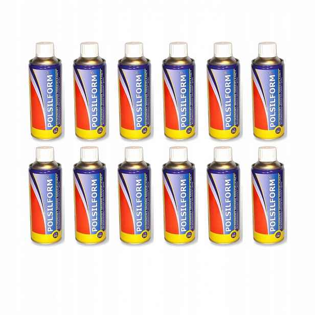 Silikon ve spreji pro silikonové formy 400 ml 12 Kusů