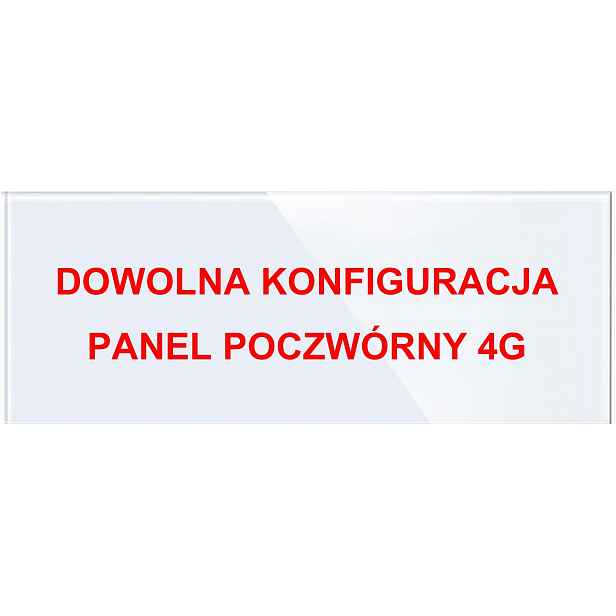 Skleněný Panel Čtyřnásobný Bílý, Libovolná Konfigurace Na Zakázku