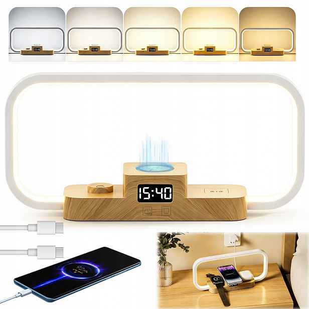 Stolní Lampa Led Lampa Nabíječka Rychlého Nabíjení 5 Barevných Teplot 3W