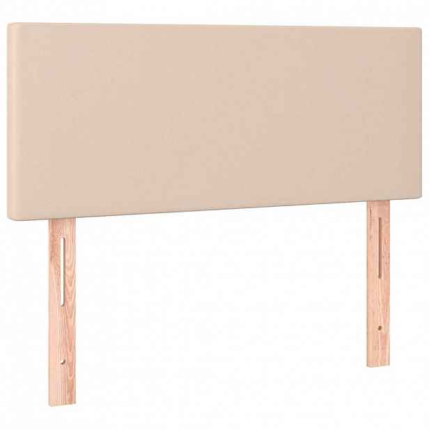 vidaXL Čelo postele cappuccino 80 x 5 x 78/88 cm umělá kůže