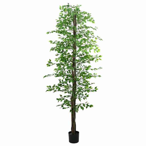 vidaXL Umělá rostlina Ficus 2016 Listy 300 cm Zelená