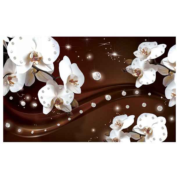 Vliesová fototapeta Bílé orchideje Elegance a klid 300x210 lepidlo