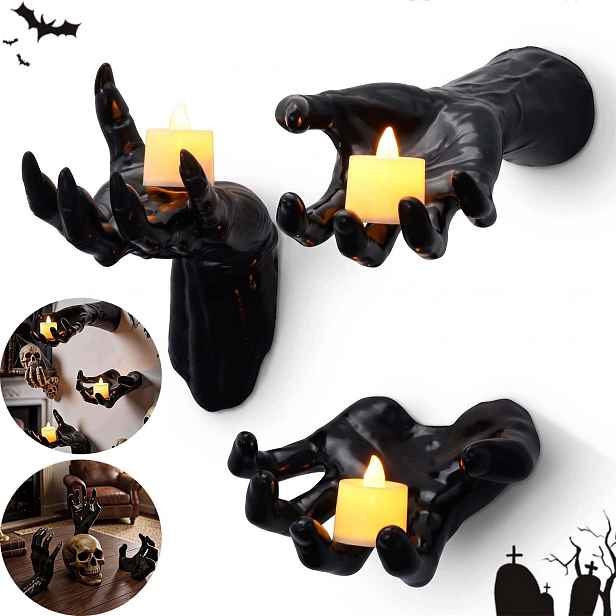 3 X Držák Na Halloweenské Nástěnné Dekorace Na Šperky, Lampičky