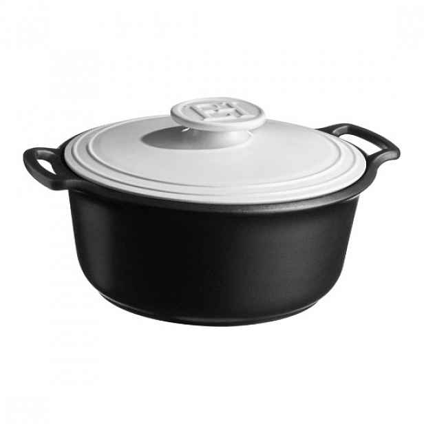 Keramický hrnec Cocotte, 28,5 cm/4 l, "Sublime +", White&Slate - Emile