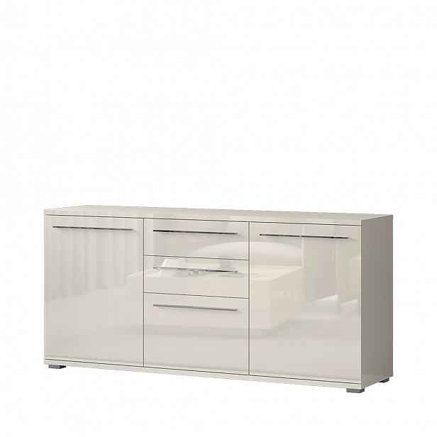 Komoda PIANO K150-3K2F/PN béžová lesk