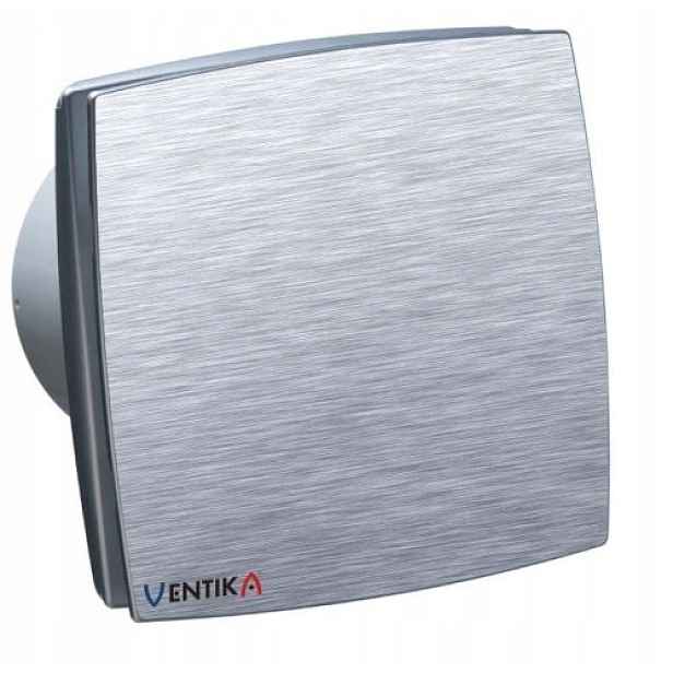 Vents Modern Tekno axiální ventilátor fi100 mm s časovým vypnutím kartáčku alum.