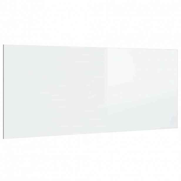 vidaXL Čelo postele lesklé bílé 200 x 1,5 x 80 cm kompozitní dřevo