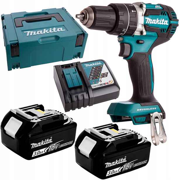 Aku Šroubovák 18V 54 Nm 2x3 Ah Makita DHP484RFJ