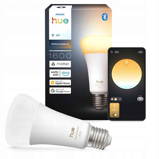 Led žárovka E27 11.8W 1600lm Smart Inteligentní bílá Ambiance Philips Hue