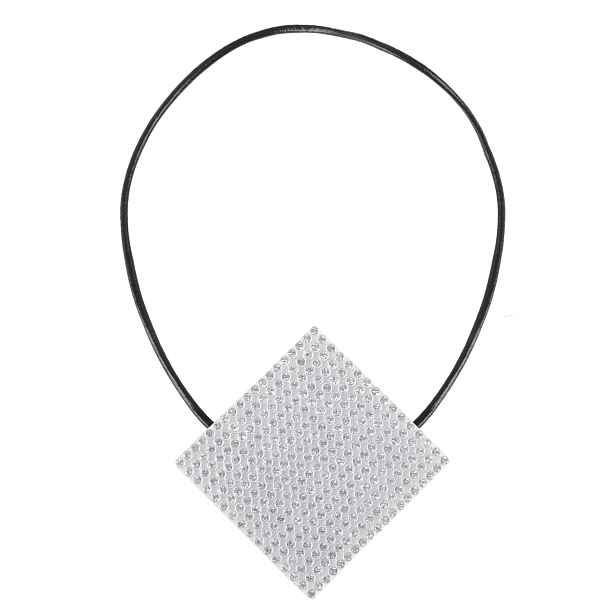 Dekorační ozdobná spona na záclony a závěsy s magnetem JIRMA, bílá, 6x6 cm Mybesthome