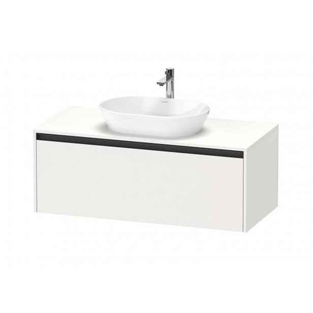 Duravit Ketho.2 - Umyvadlová skříňka s výřezem 46x120x55 cm, 1 zásuvka, matná bílá K24887018180000
