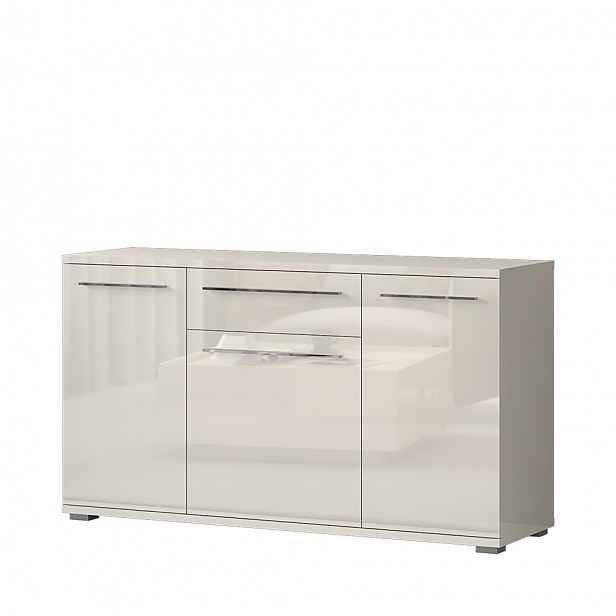Komoda PIANO K150-3K1F/PN béžová lesk