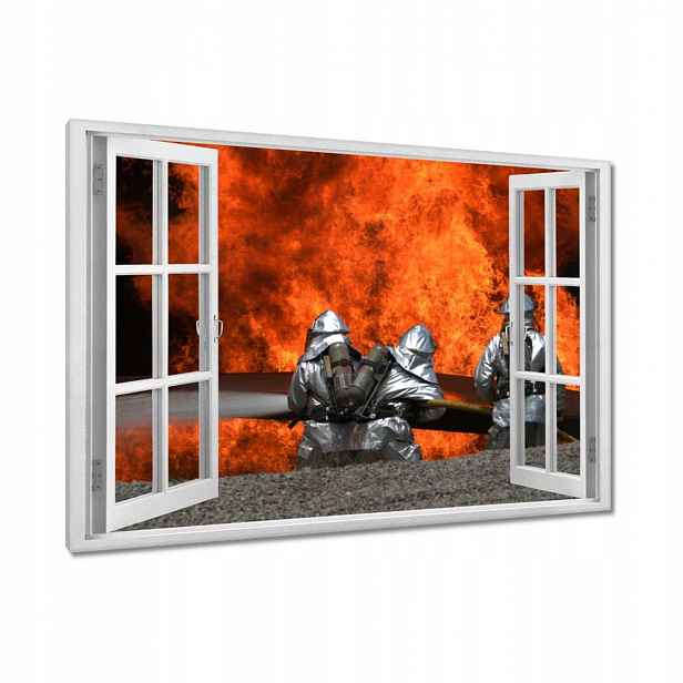 Obrazy 90x60 Hasiči v akci