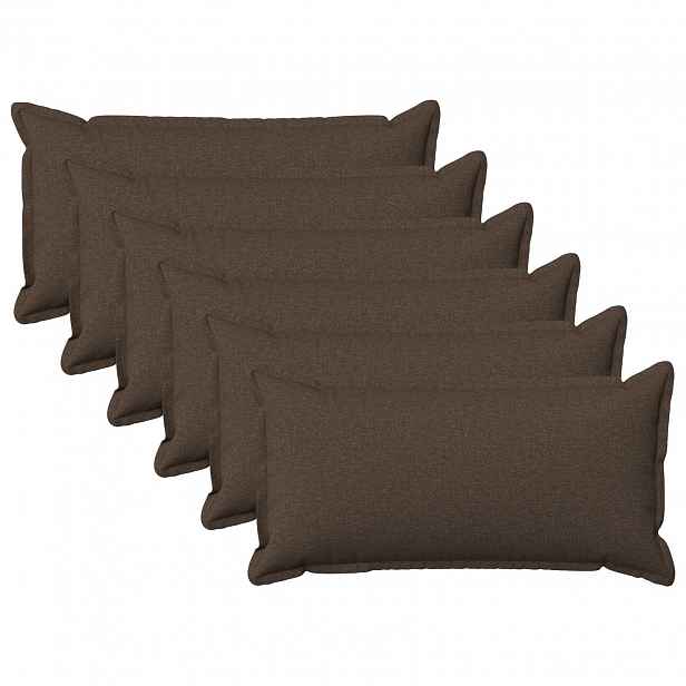 vidaXL Povlak na polštář 6 pcs HOUTEN Taupe 40 x 70 cm Falešný len