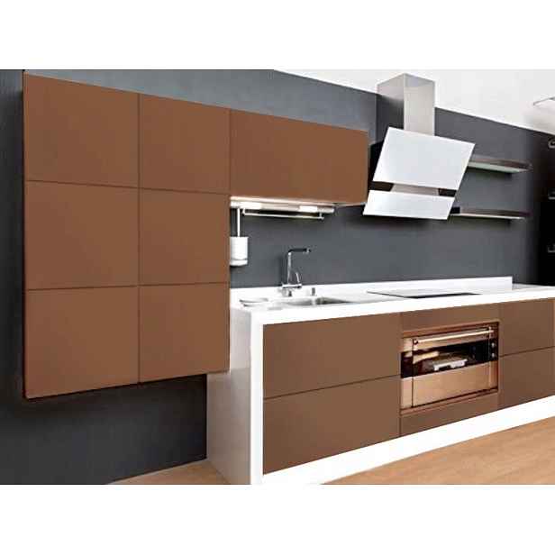 Dýha na nábytek Samolepicí Hnědá Světlá Matná 122x300 cm Pro nábytek Dveře