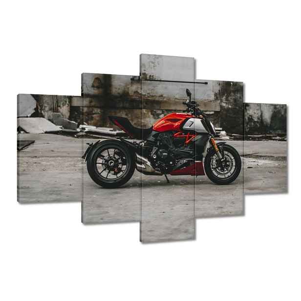 Obrazy 120x80 Červené Ducati Motocykl