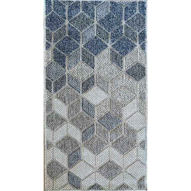 Koberec s provázkem, smyčkový, 160 x 230 cm, plochý, vnější, vnitřní boho