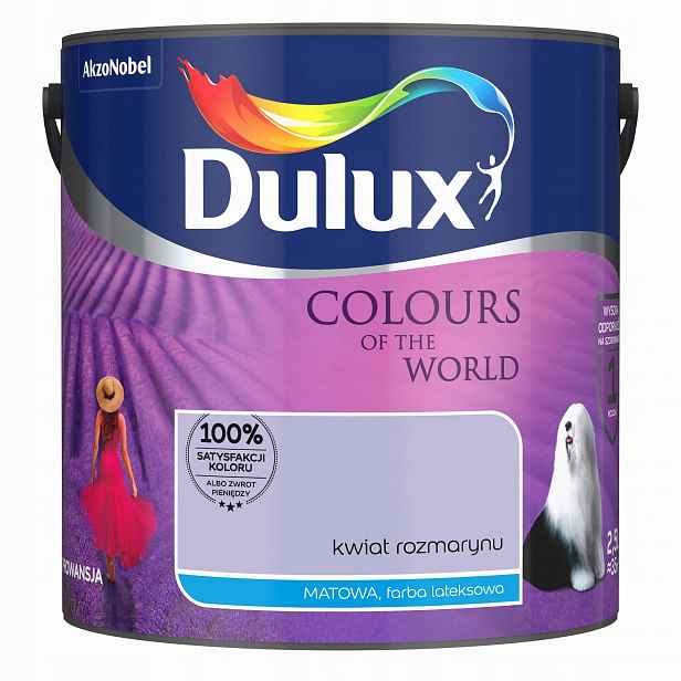 Dulux Barvy světa barva na stěnu Květ rozmarýnu mat 2,5L