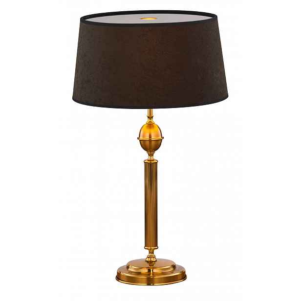 Noční Lampa Batumi Zlatý černý Abažur 1xE27 60 cm Stolní lampa Pokoj
