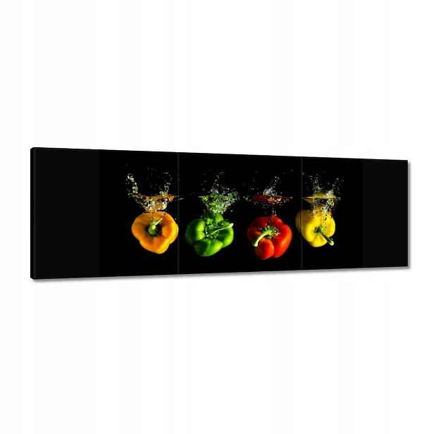 Obrazy 120x40 Paprika Papričky Voda