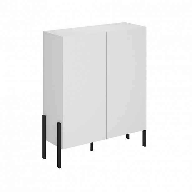 Petits-meubles SIDEBOARD Bérénice Matná bílá a černá