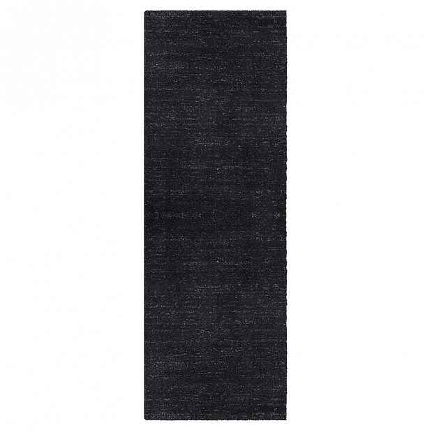 Antracitový běhoun běhoun Elle Decor Passion Orly, 80 x 200 cm