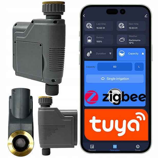 Ventil Systém zavlažování a zavlažování Regulátor ventilu vody Smart Zigbee Tuya
