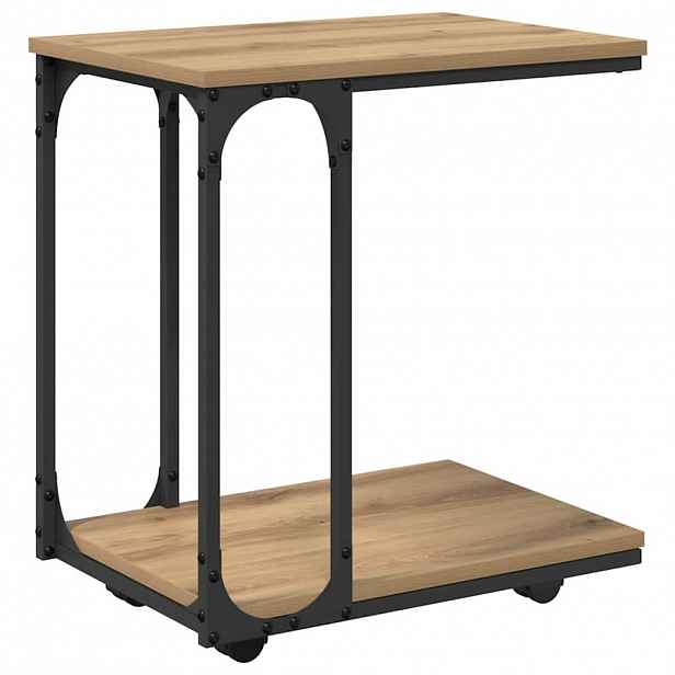 vidaXL Boční stůl Artisanový dub 50 x 35 x 55.5 cm Kompozitní dřevo