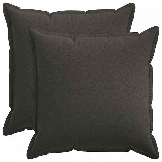 vidaXL Povlak na polštář 2 pcs HOUTEN Tmavě šedá 55 x 55 cm