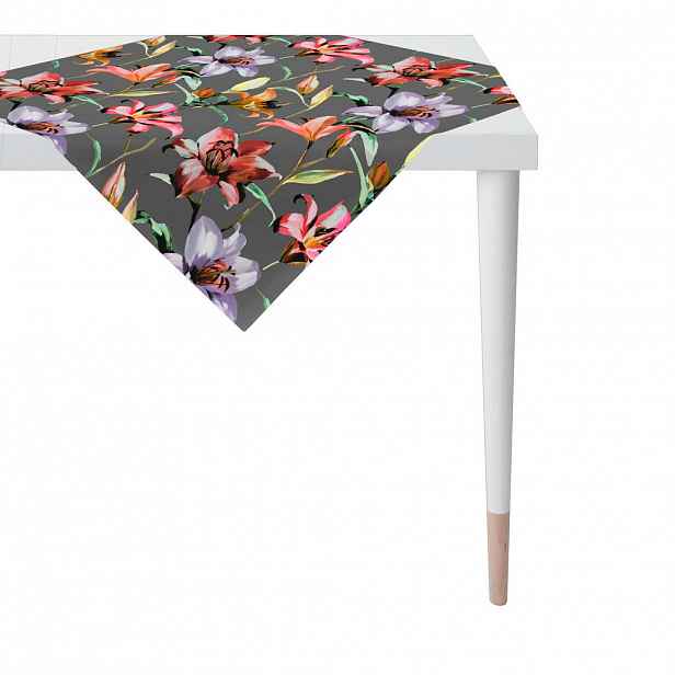 Novel UBRUS, 85/85 cm, antracitová, vícebarevná