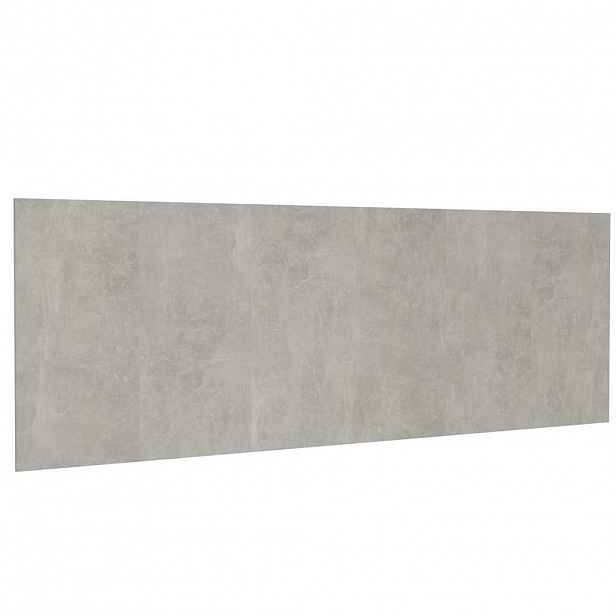 vidaXL Nástěnné čelo postele betonově šedé 240 x 1,5 x 80 cm kompozit