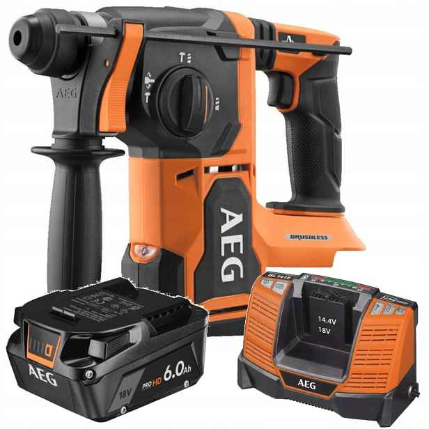 Aeg Bezkartáčová vrtačka 18V nabíječka BL1418 Akumulátor 6.0 Ah