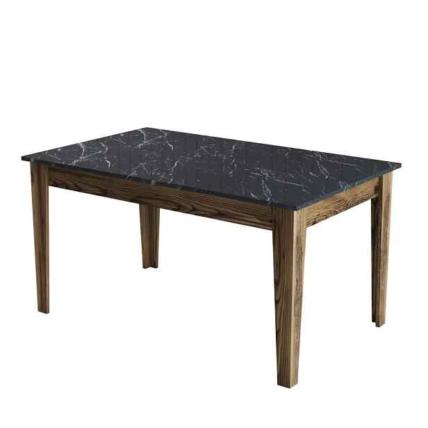 Casarredo Jídelní stůl MILAN 518 s úložným prostorem – ořech/černá