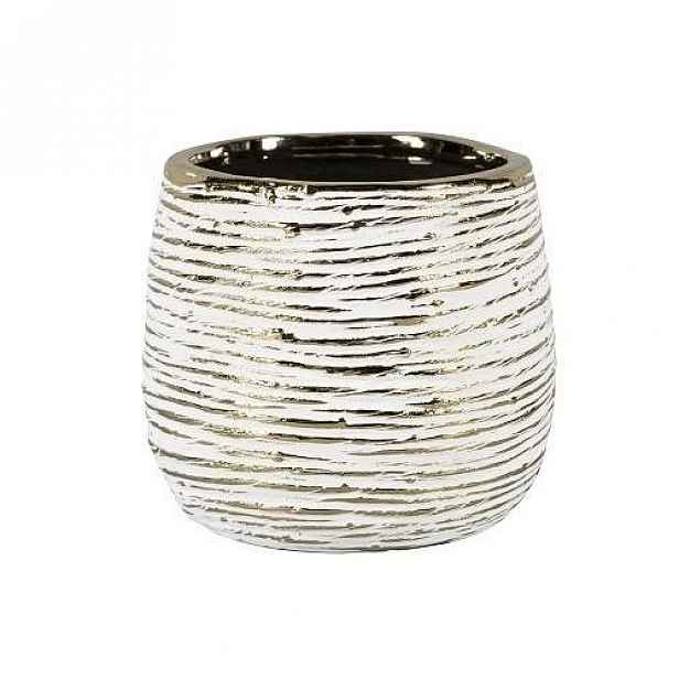Obal ASPEN keramika bílo-zatá 11,5cm