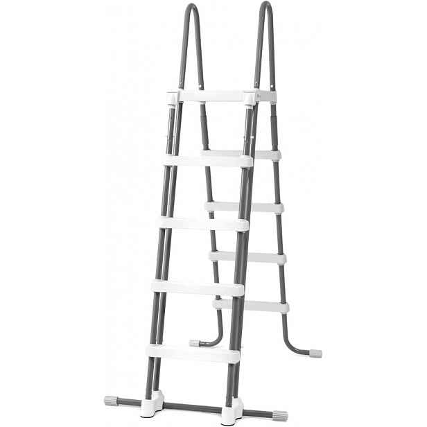 Pevný žebřík s plošinou vysokou 132 cm do bazénu Intex Nový 5 Stupňů