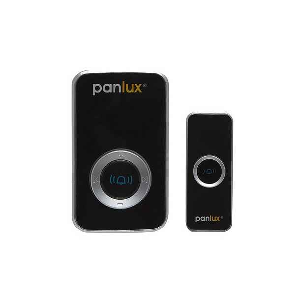 Zvonek bezdrátový, PANLUX Deluxe černá/stříbrná