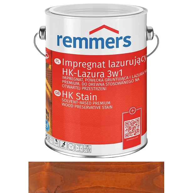 Remmers HK-Lasur impregnát na dřevo 0,75L Kaštan