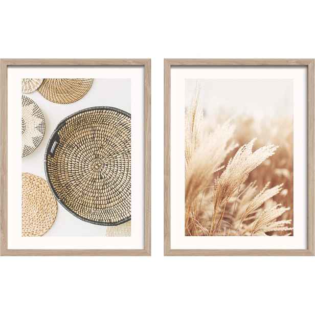 Tištěné obrazy v sadě 2 ks s rámem 30x40 cm Full Beige – Styler