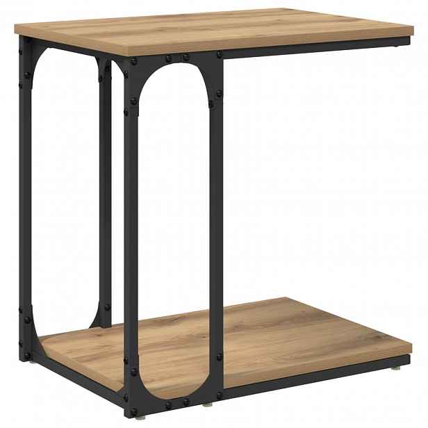 vidaXL Boční stůl Artisanový dub 50 x 35 x 52 cm Kompozitní dřevo